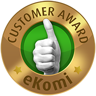 Awarded the eKomi Bronze Seal of Approval!