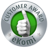 Awarded the eKomi Silver Seal of Approval!